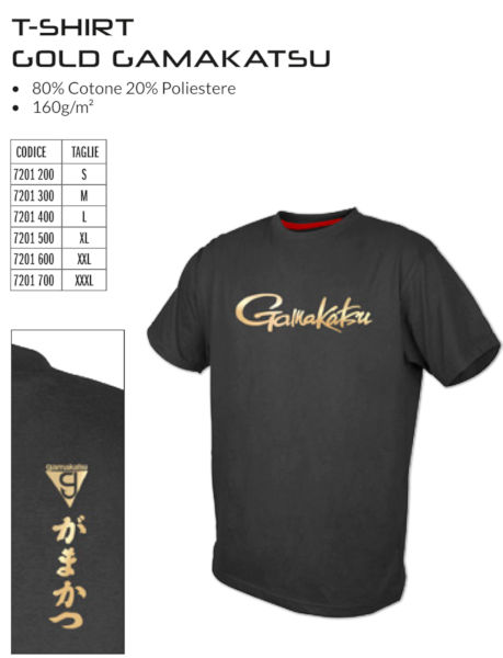 GAMAKATSU T-SHIRT GOLD